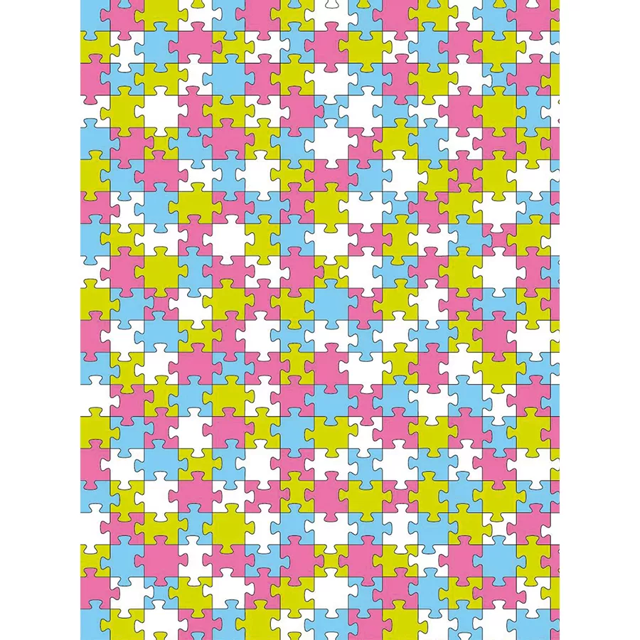 Hârtie decopatch- Puzzle multicolor