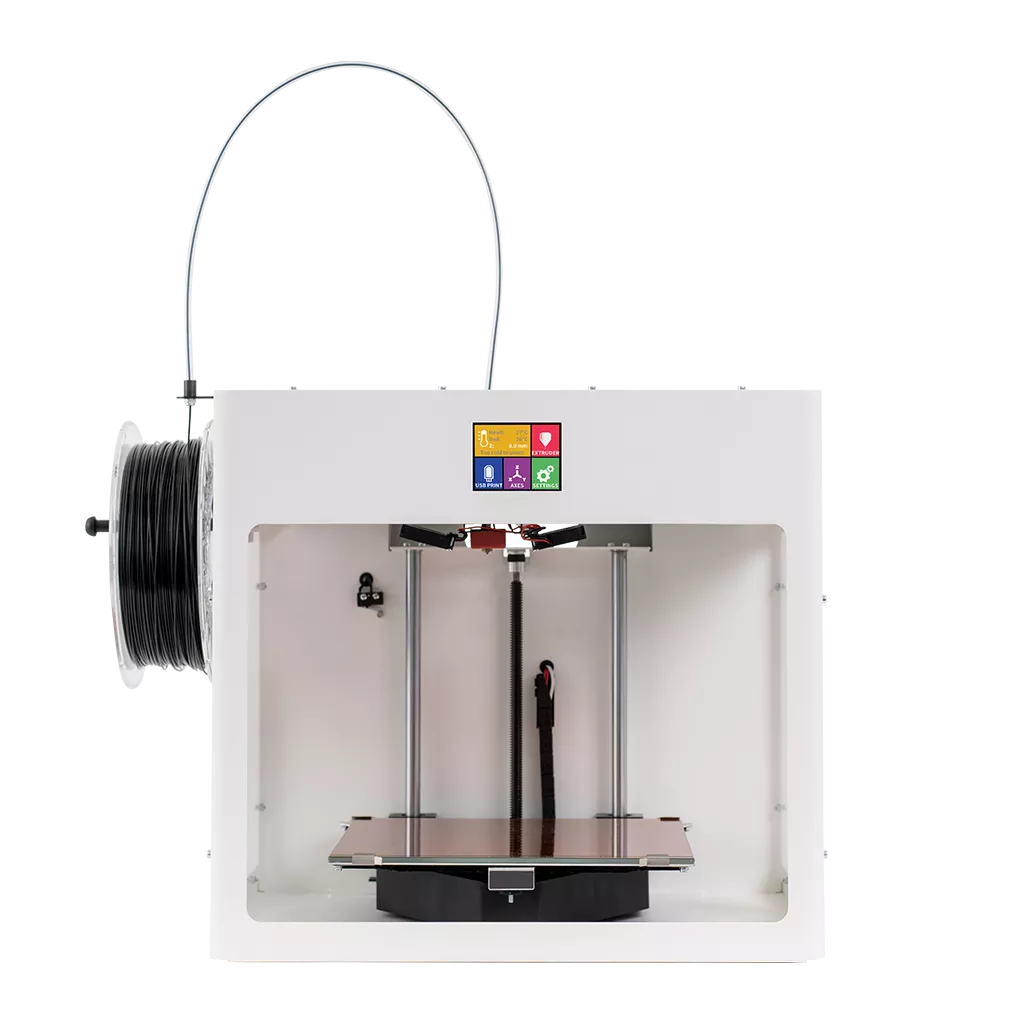 Imprimantă 3D CraftBot, cu capac de protecție – Monocromă