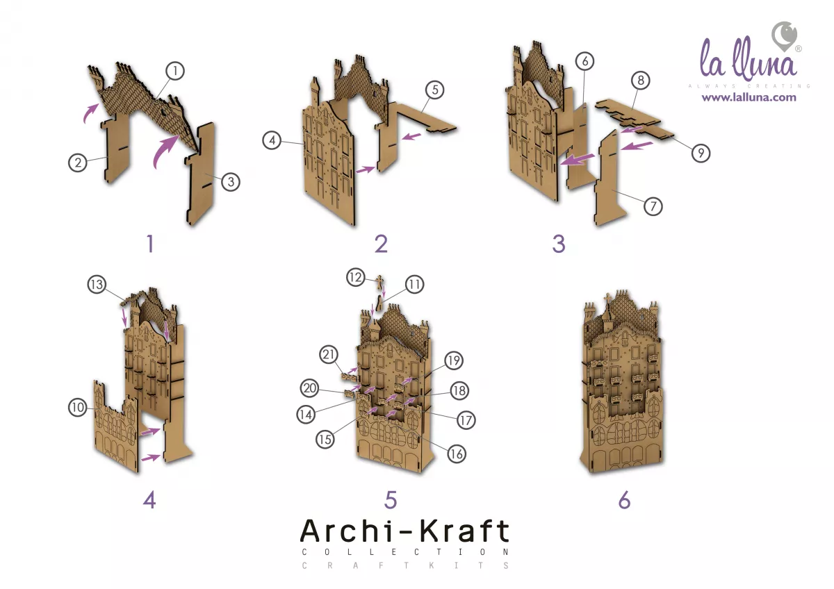 Joc de asamblarea din lemn - Sagrada Familia Barcelona