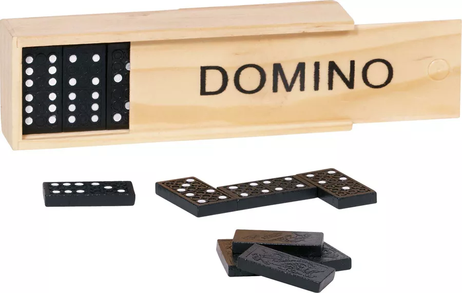 Joc de domino în cutie din lemn