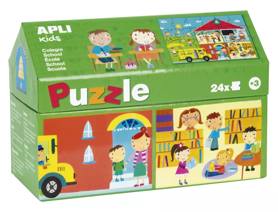 Puzzle cu 24 de piese - La școală