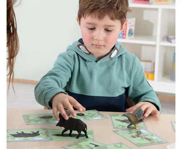 Joc Montessori pentru dezvoltarea vocabularului - Animalele pădurii