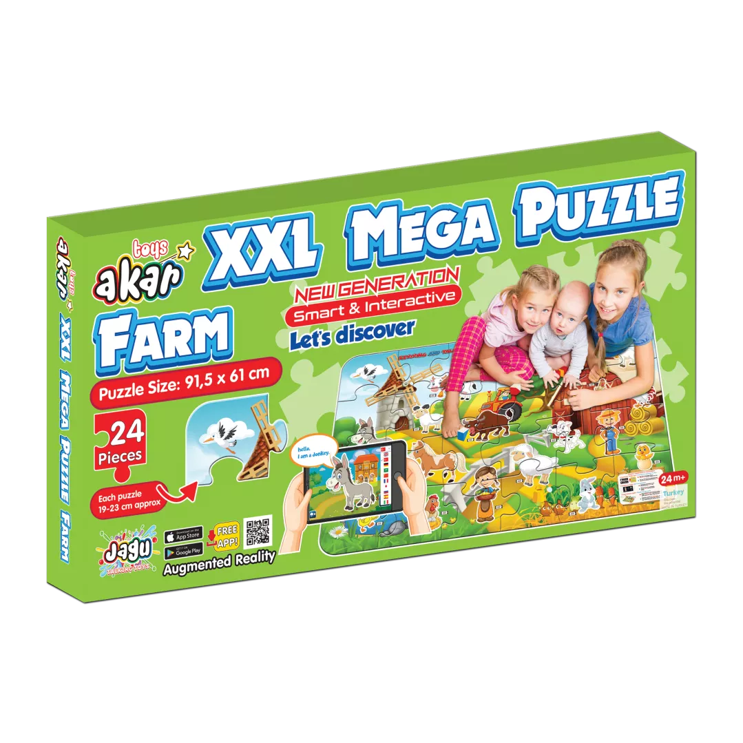 Mega Puzzle cu 24 de piese. Fermă