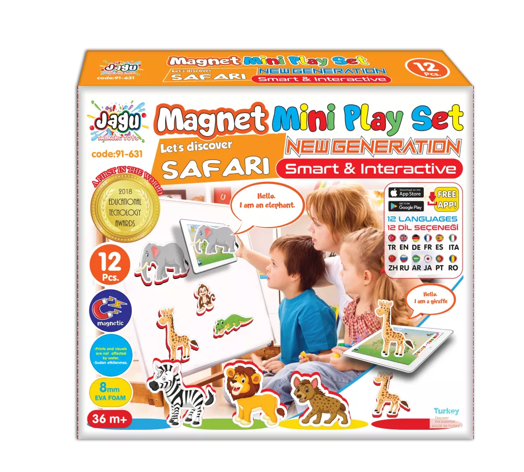 Joc magnetic Safari - Set de 12 magneți