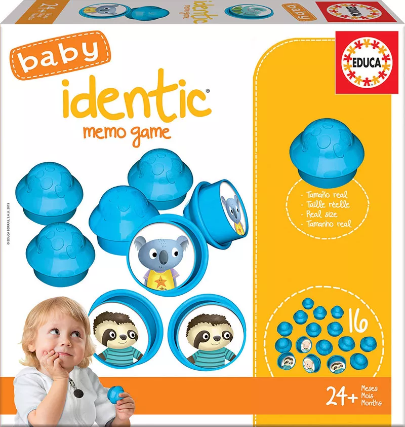 Joc de memorie cu 16 piese din plastic - Gaseste perechea