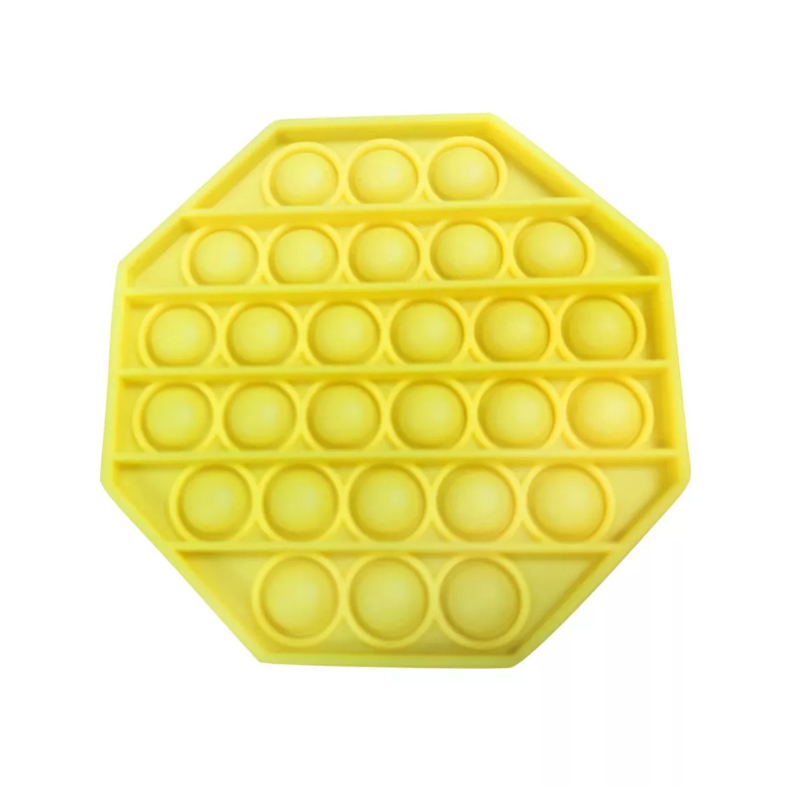 Jucărie senzorială antistress- Pop-it galben, 13 cm