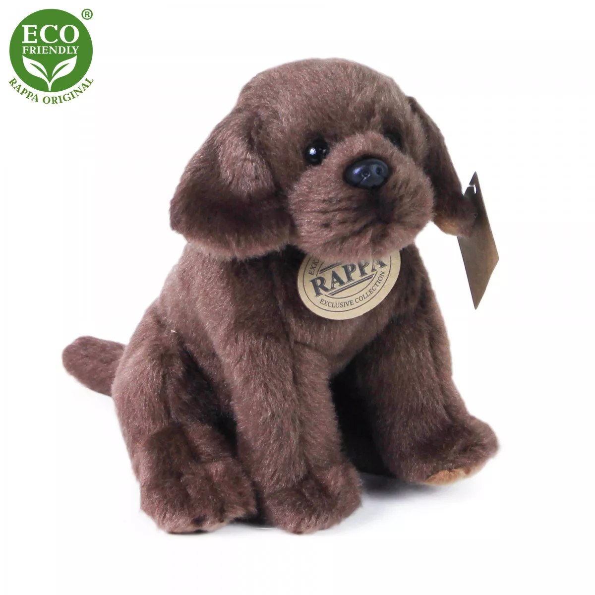Jucărie din pluș – Labrador  maro în șezut, 20 cm