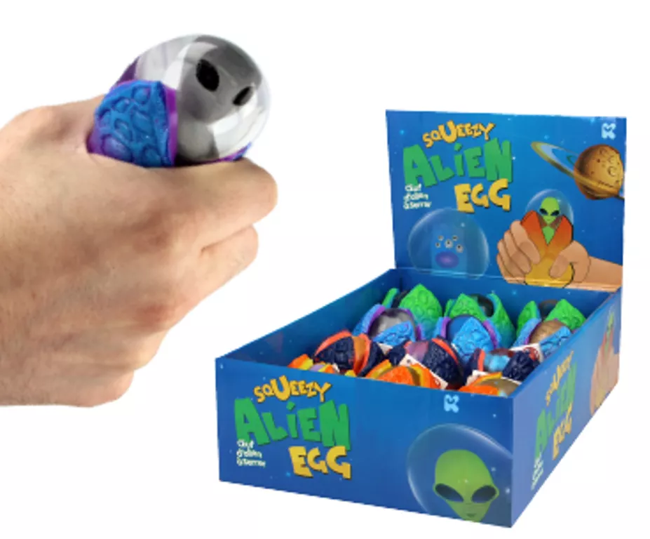 Jucărie antistres - Ou cu extraterestru în balon DELIST