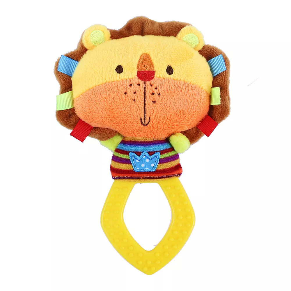 Jucărie din pluș cu accesoriu pentru dentiție - Leu