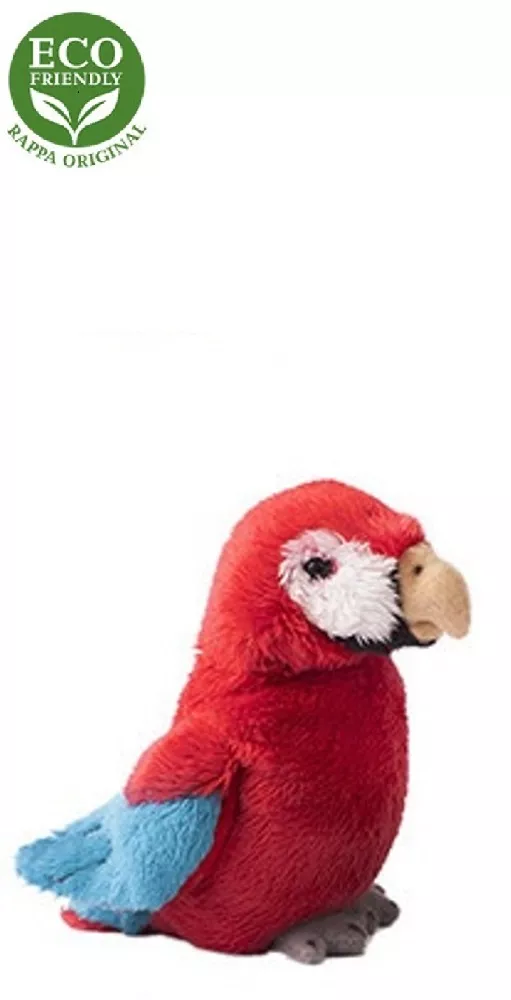 Jucărie din pluș - Papagal roșu, 15 cm