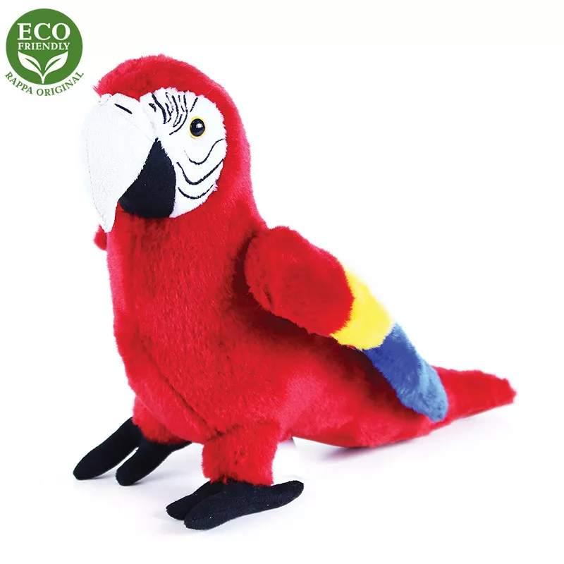 Jucărie din pluș - Papagal roșu, 24 cm