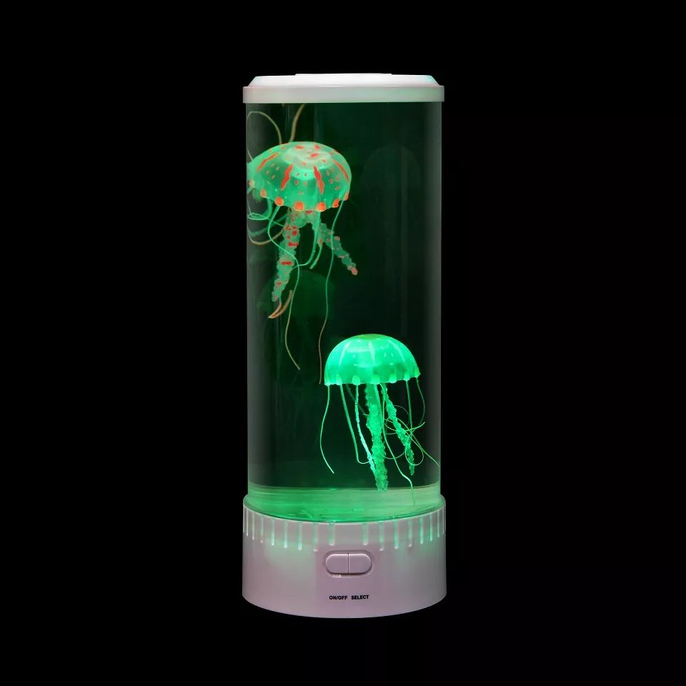 Lampă acvariu cu meduze (Alb)