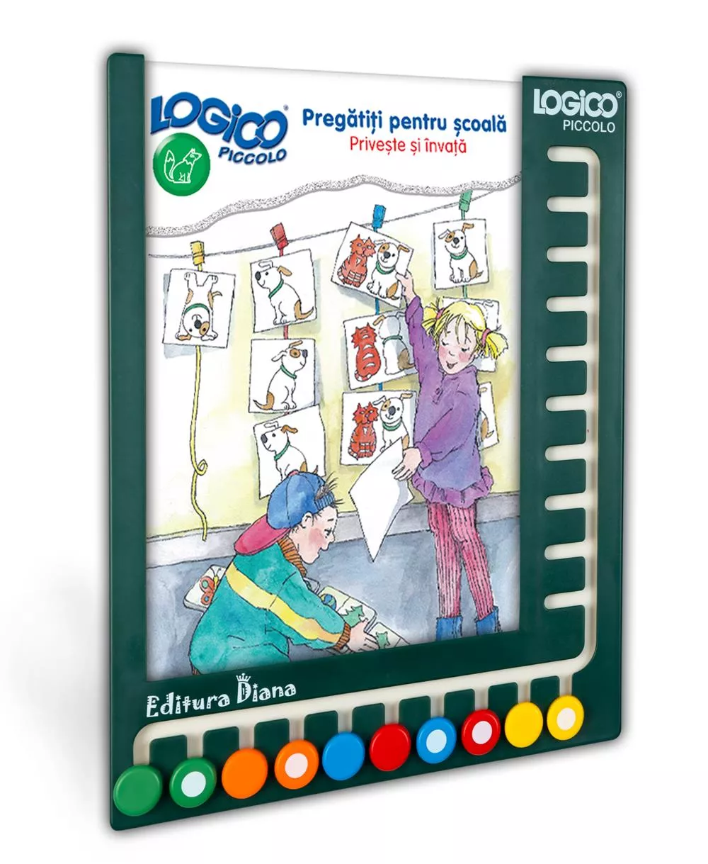 LOGICO PICCOLO - SET CU RAMĂ -Pregătiți pentru școală - Privește și învață (5+)