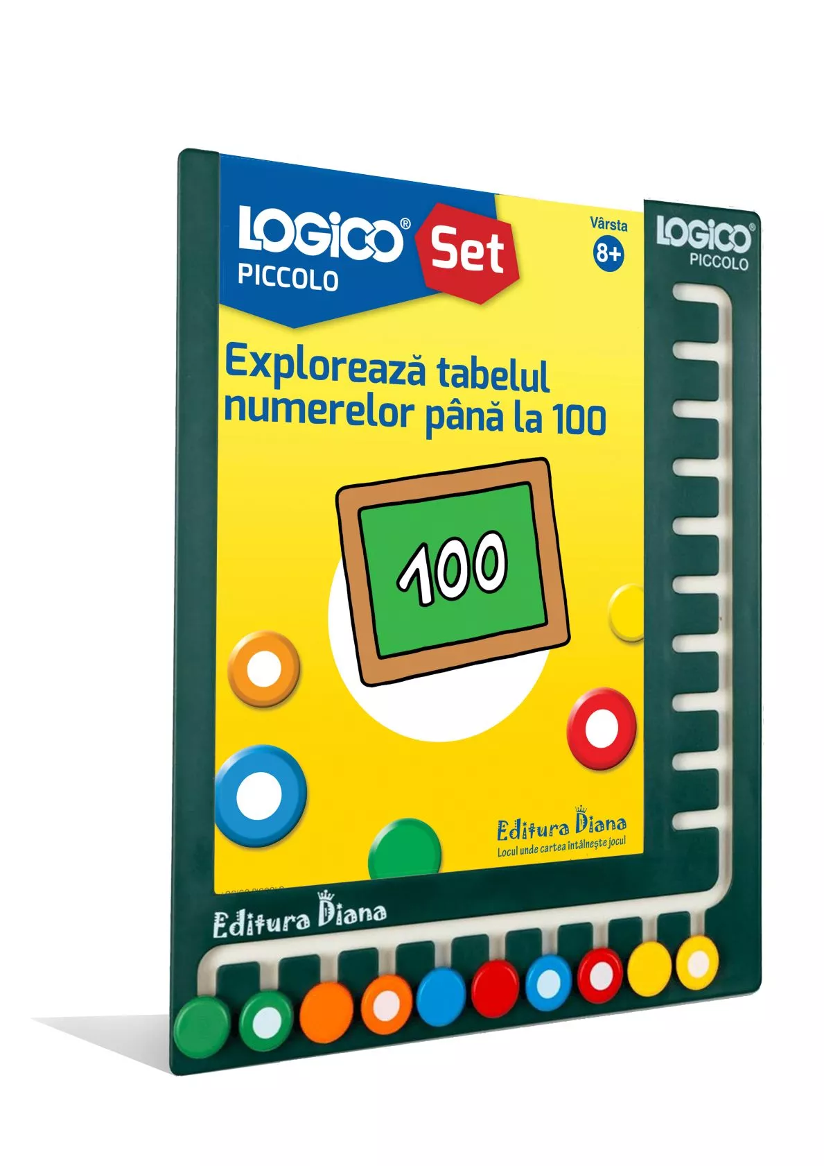 LOGICO PICCOLO - SET CU RAMĂ - Explorează tabelul numerelor până la 100 (8+)