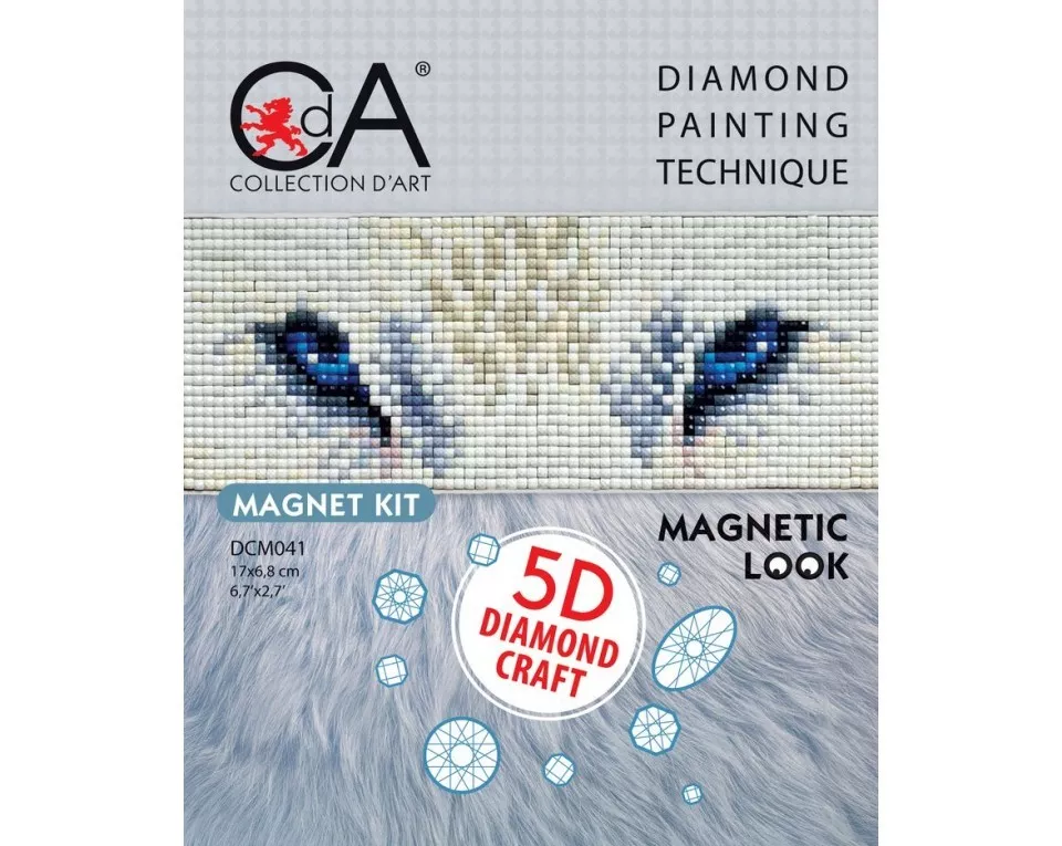 Magnet cu diamante - Ochi de lup
