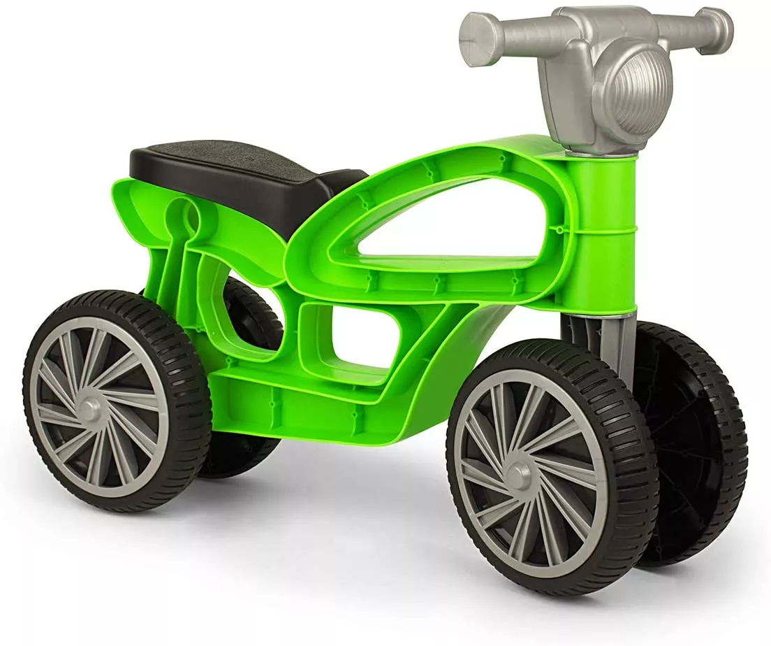 Mini bicicletă fără pedale, cu 4 roți - Verde