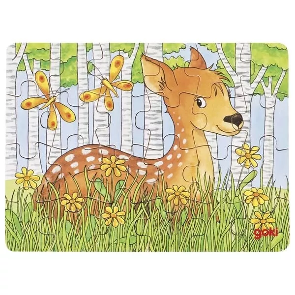 Mini-puzzle cu 24 de piese  - Animale din pădure