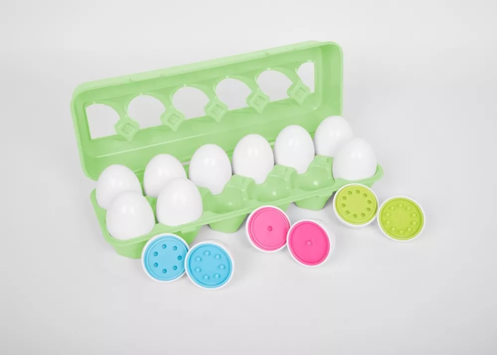 Ouă din plastic pentru potrivirea numerelor