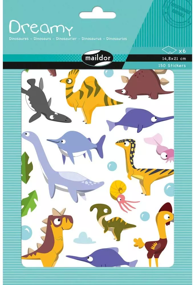 Set 150 de stickere decorative - Dinozauri