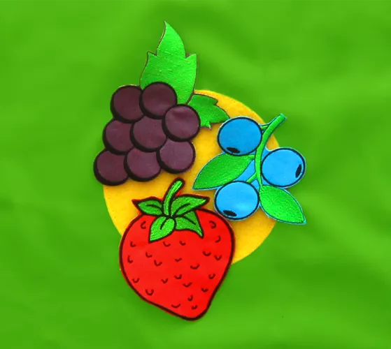 Set parașută educațională Curcubeu și set 12 fructe cu arici