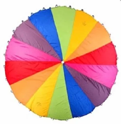 Paraşută de joacă în culorile curcubeului, diametru 2,5 m