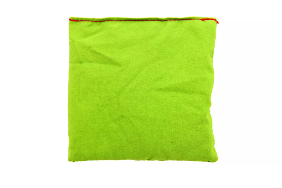 Pernuță verde cu granule de polistiren, 10 x 10 cm