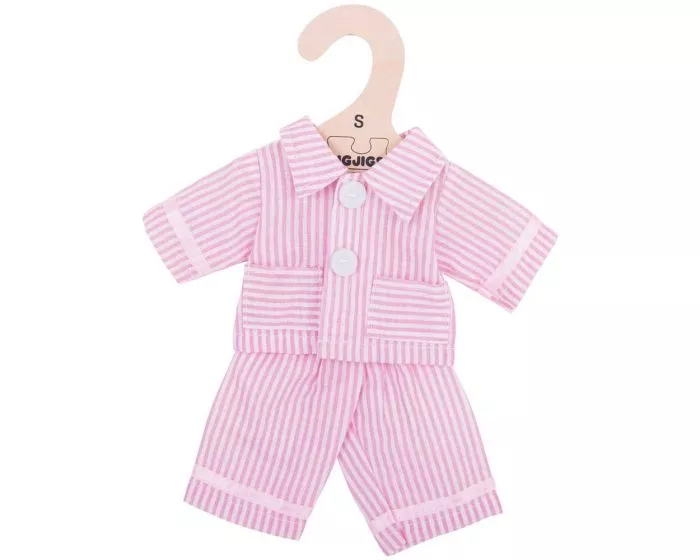 Pijamale roz pentru păpuși, 34 cm