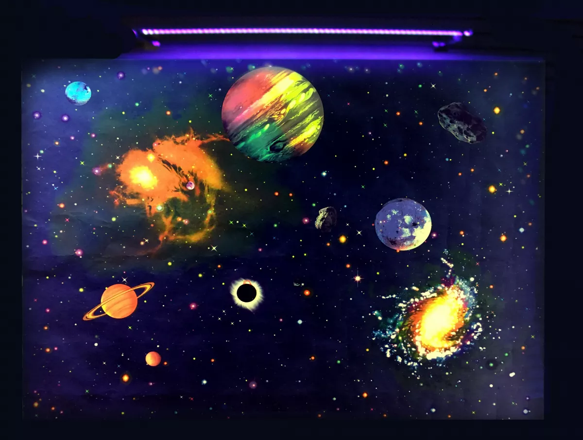 Poster UV - Galaxie (180 x 135 cm)