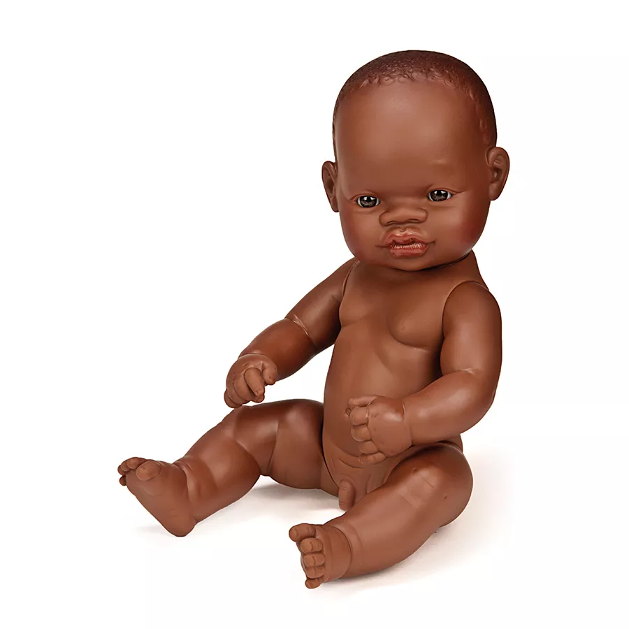 Păpușă bebeluș african - băiat  32 cm