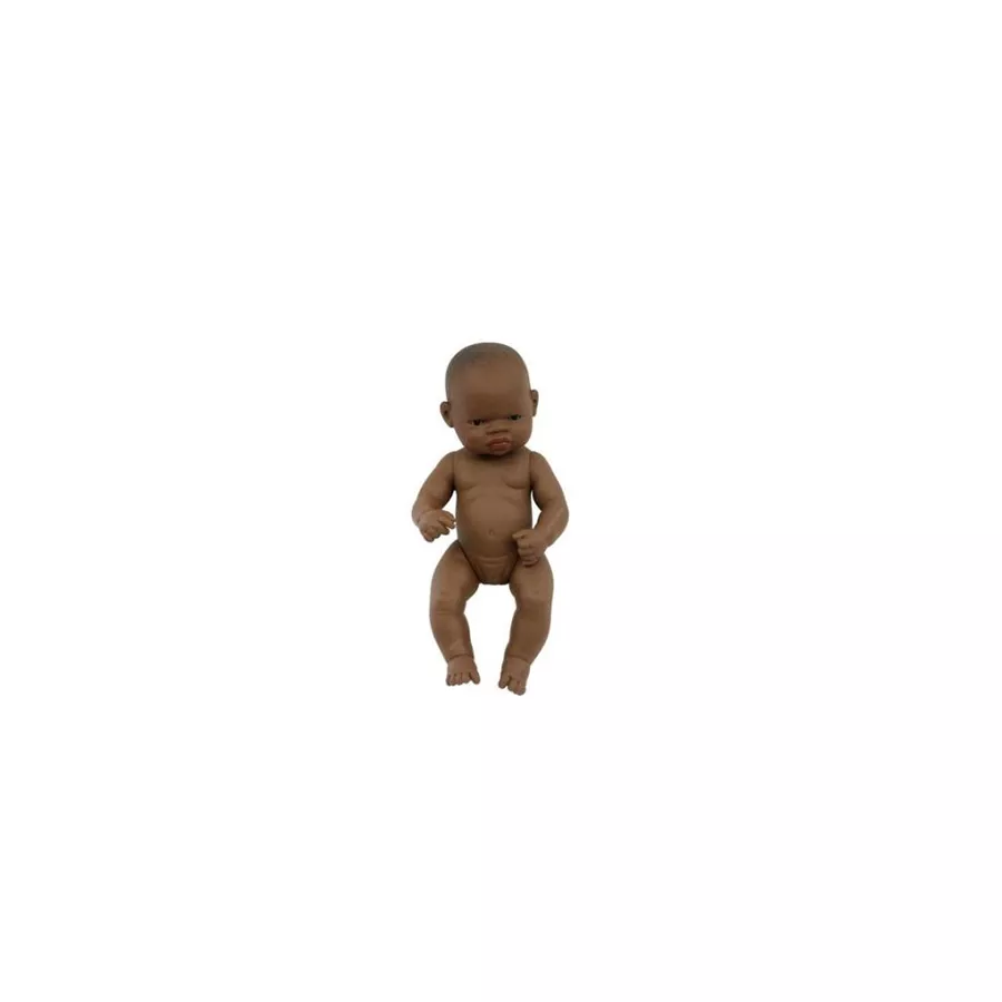 Păpușă bebeluș african - fată  32 cm