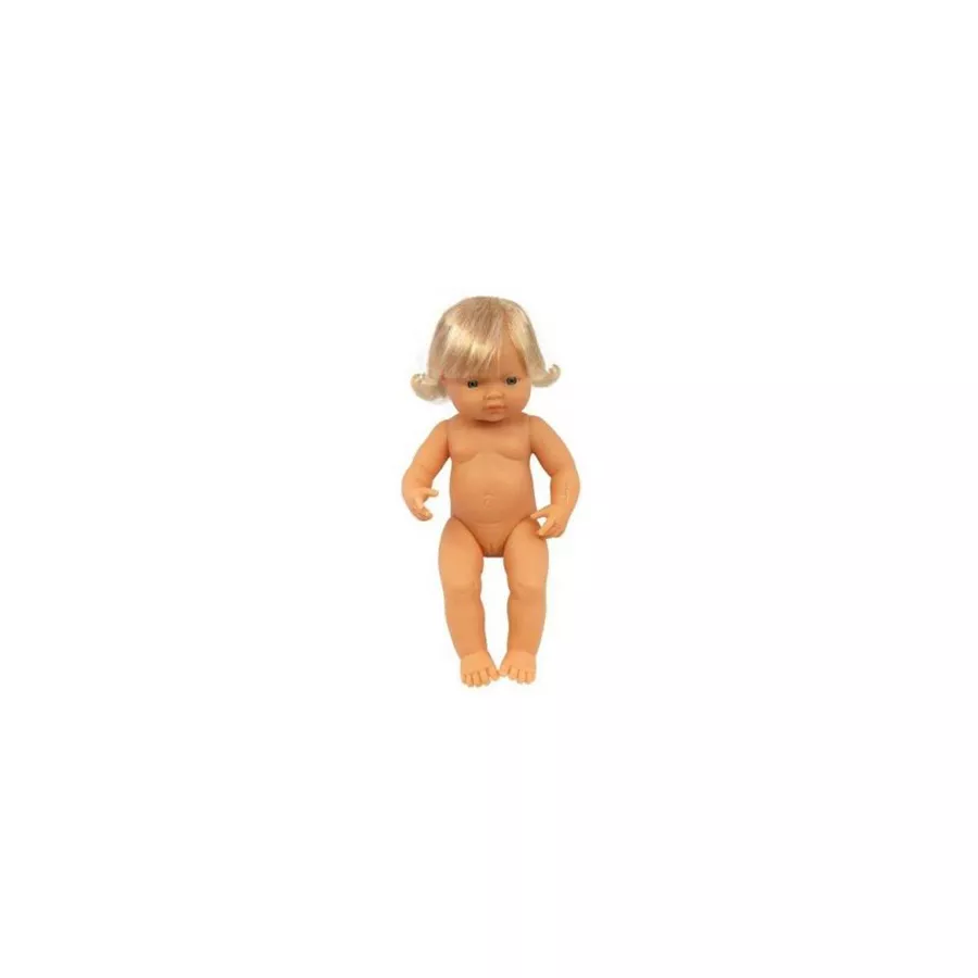 Păpușă bebeluș european - fată 38 cm