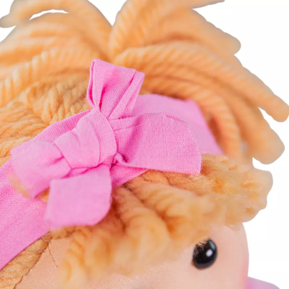 Păpușă Kelly cu păr blond și rochie roz (34 cm)