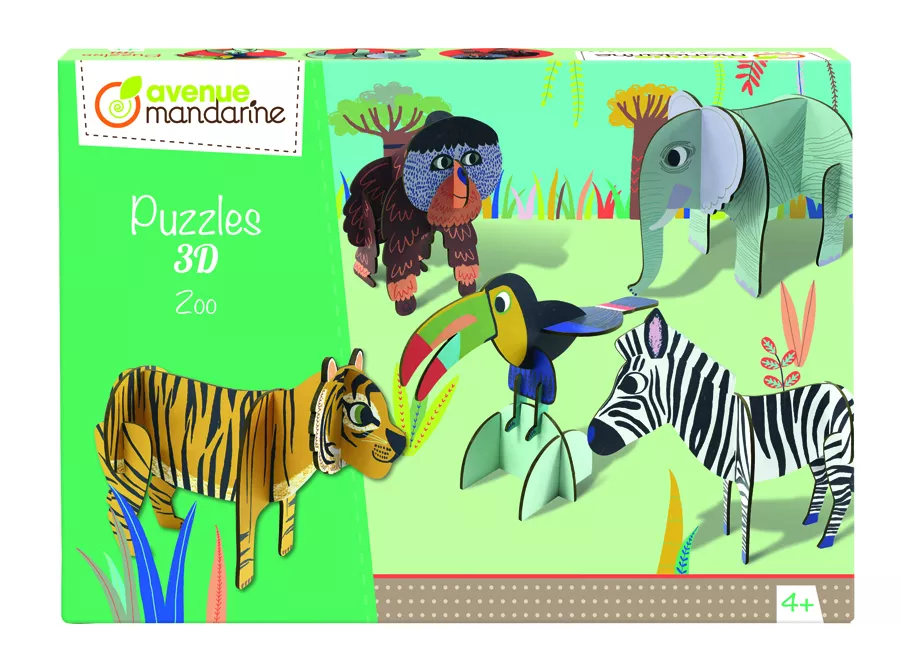Puzzle 3D - Animale de la Zoo