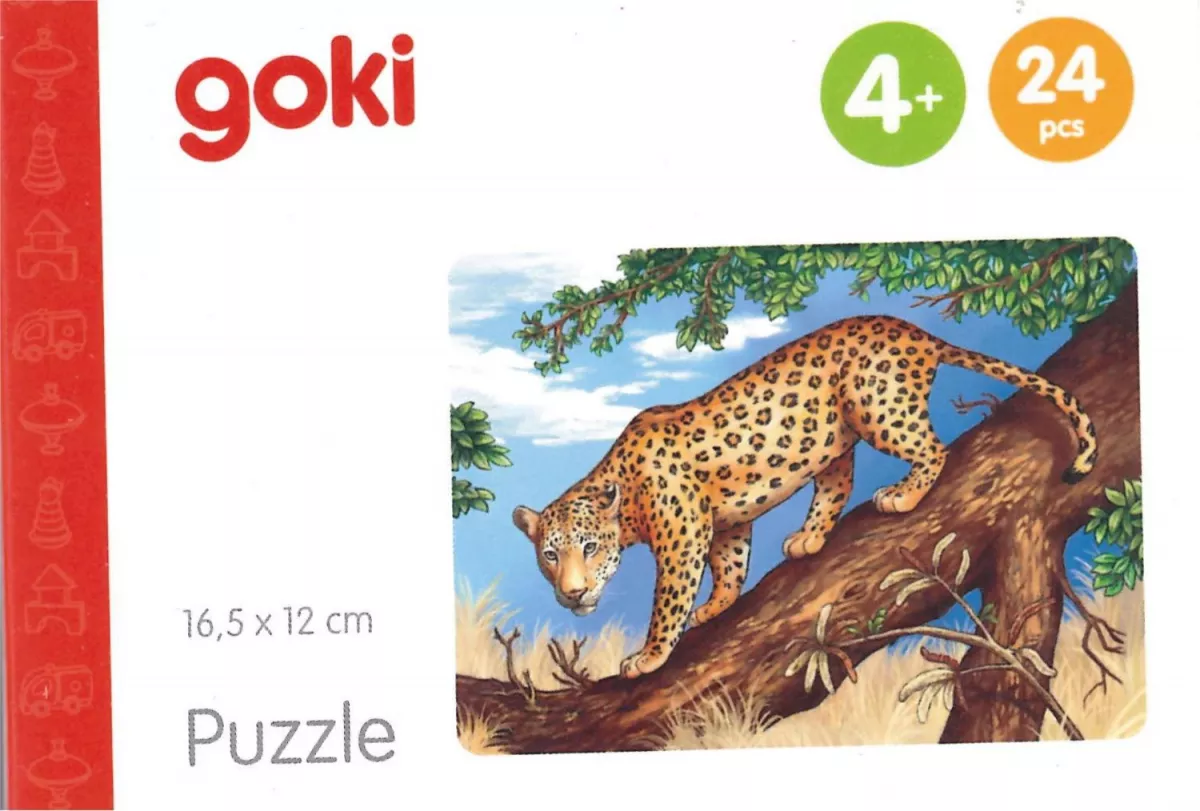 Puzzle cu 24 de piese din lemn - Leoparzi