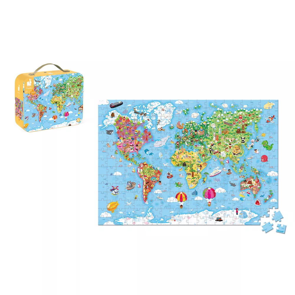 Puzzle cu 300 de piese - Harta lumii
