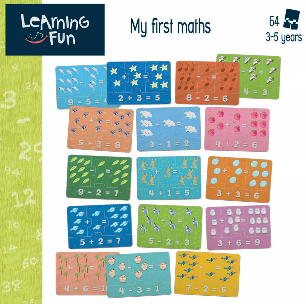 Puzzle educativ cu 64 piese - Primele operații matematice