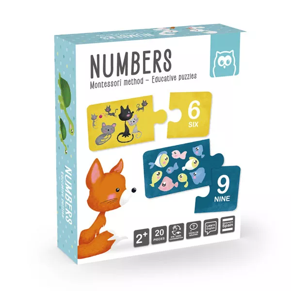 Puzzle educativ Montessori - Învățăm numerele