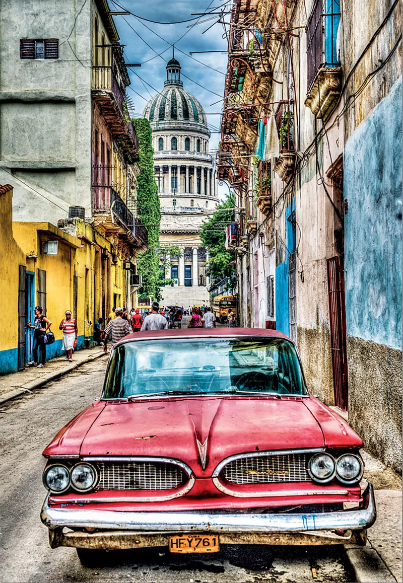 Puzzle cu 1000 de piese - Mașină în Havana