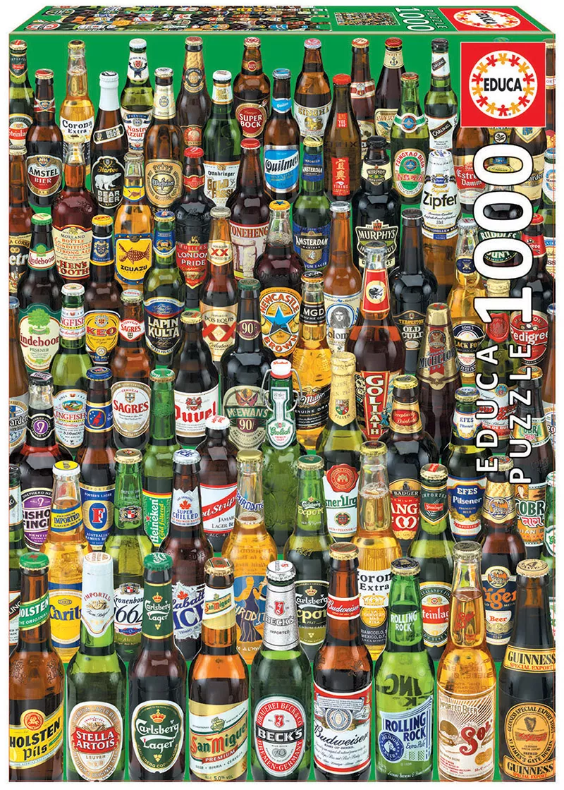 Puzzle cu 1000 de piese - Sticle de bere
