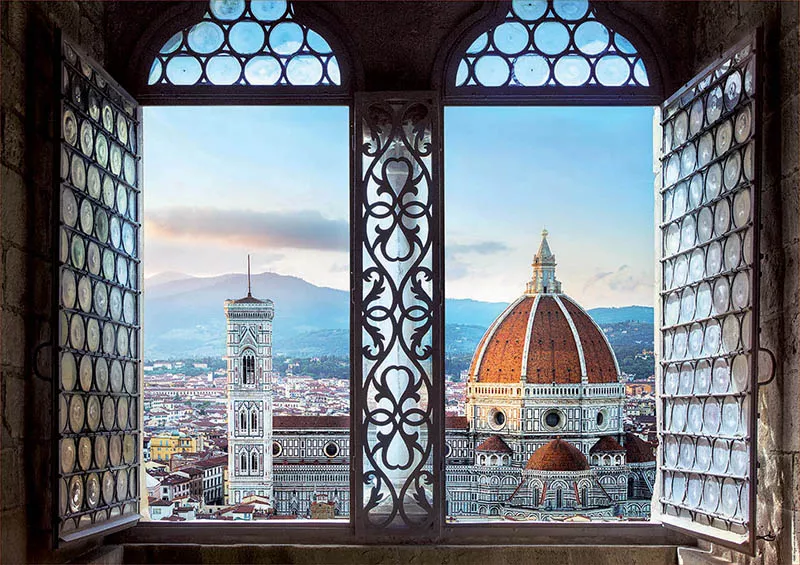 Puzzle cu 1000 de piese - Vedere din Florența, Italia