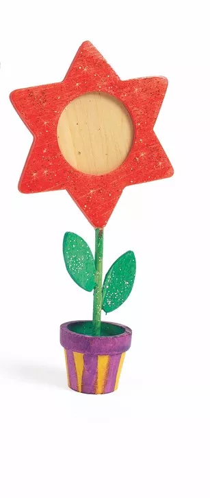 Ramă foto în formă de floare în ghiveci pentru decorare
