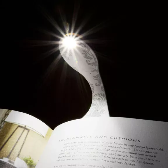 Semn de carte flexibil cu lumină - Floral