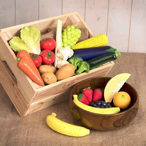 Set 24 fructe și legume din plastic