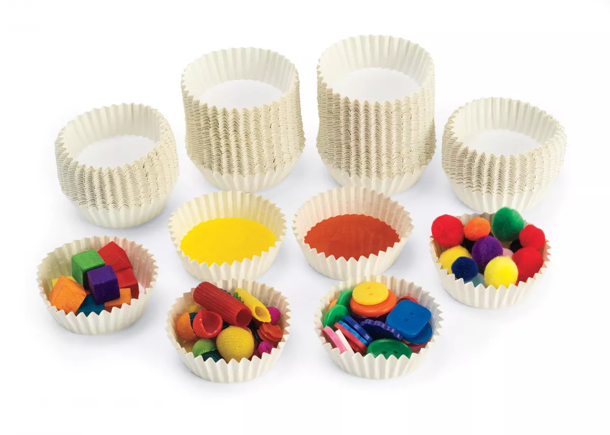 Set de 100 de cupe decorative pentru crafting, 7 cm