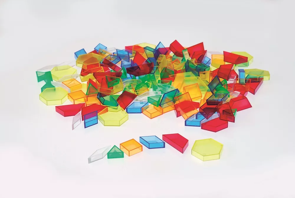 Set de 180 de forme geometrice colorate translucide