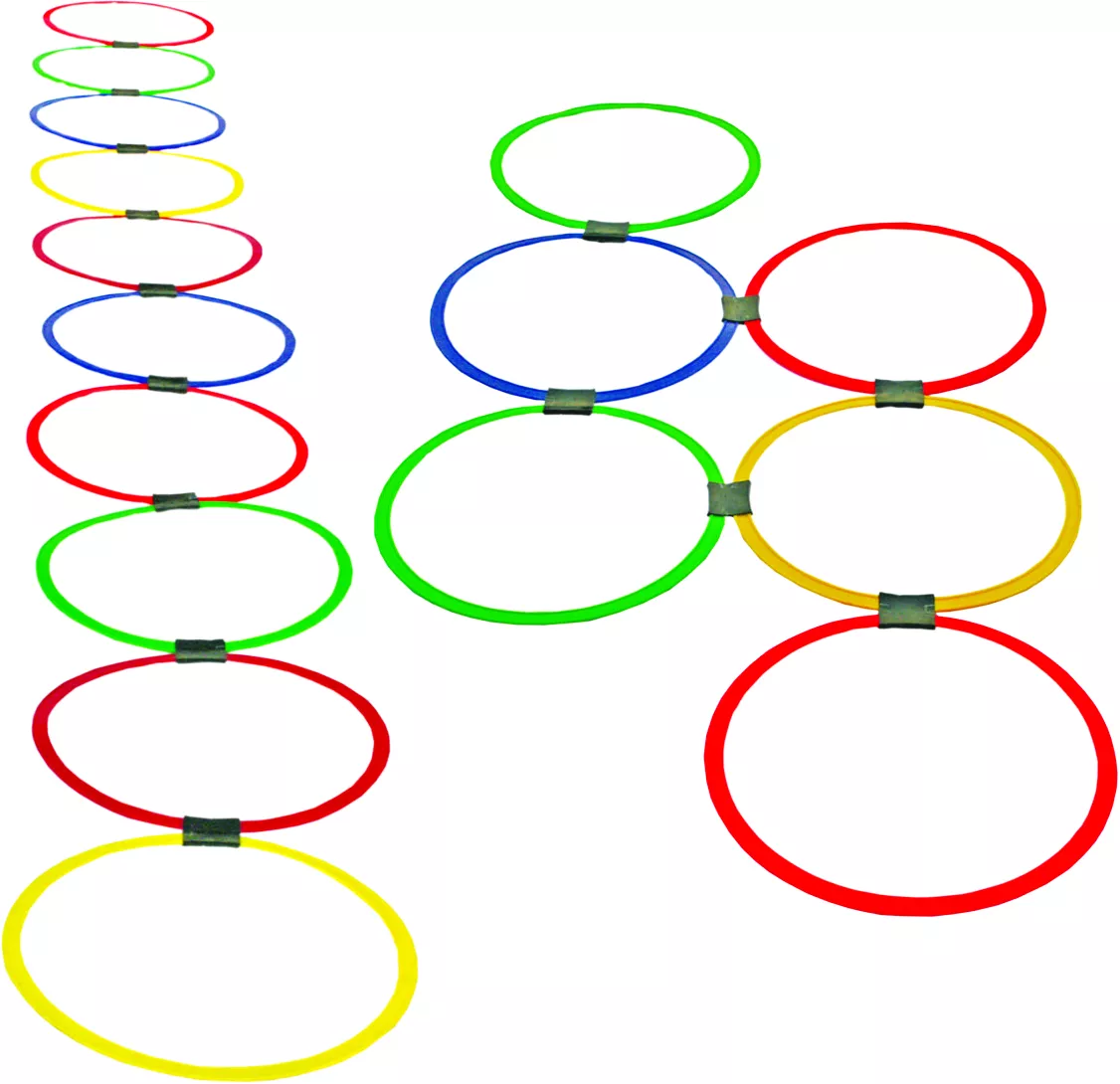 Set de 20 de cercuri (39 cm) și 25 de piese conectoare