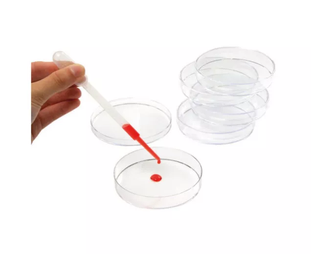 Set de 3 vase Petri pentru probe de laborator