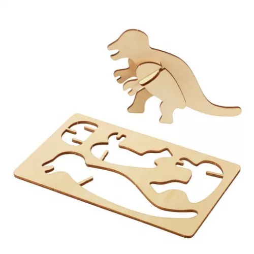 Set de 4 puzzle-uri 3D pentru decorat - Dinozauri
