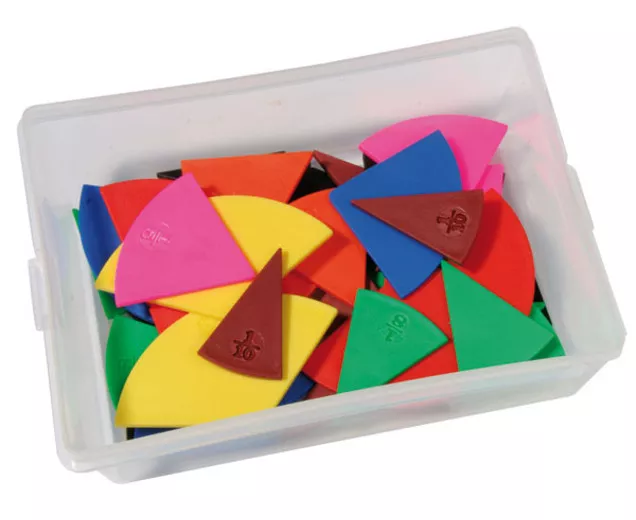 Set de 51 de piese colorate pentru învățarea fracțiilor
