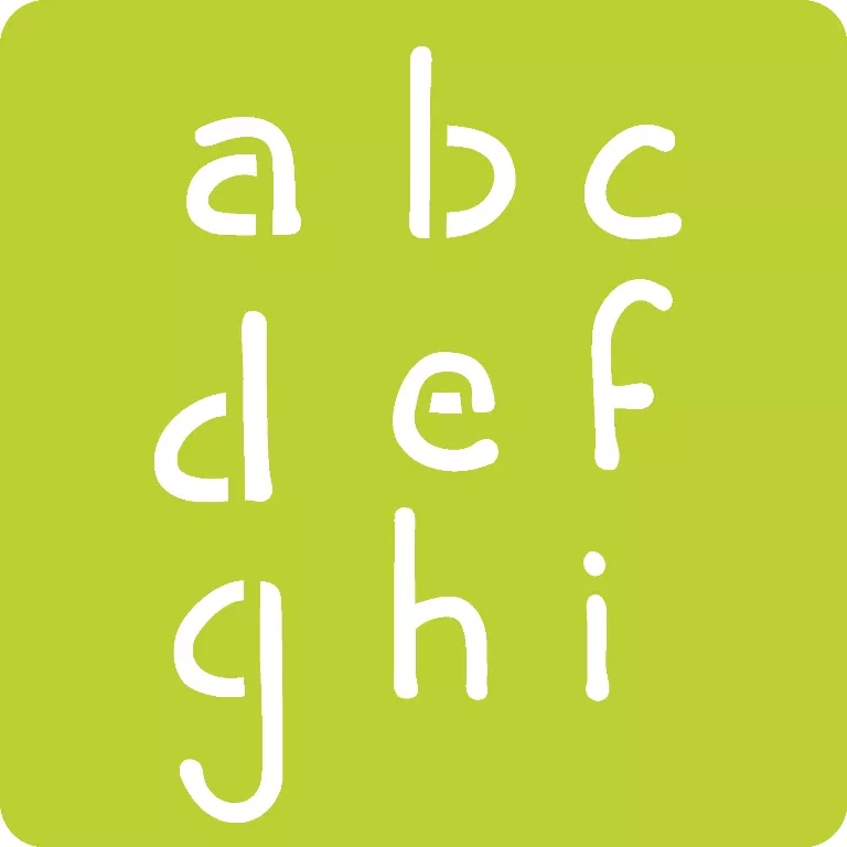 Set 6 șabloane cu Literele alfabetului